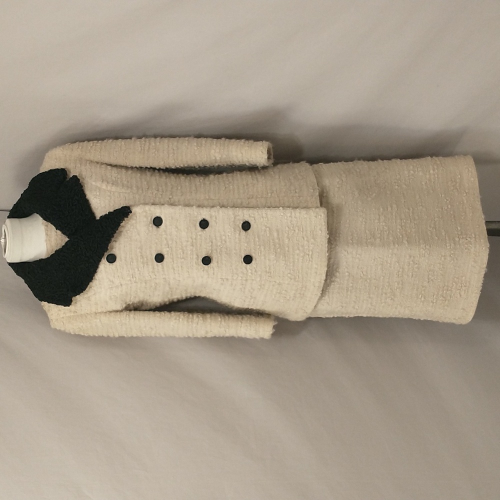 Vintage 50s Gilbert Couture Wool Suit Luxury Designer Quality Three Piece Skirt